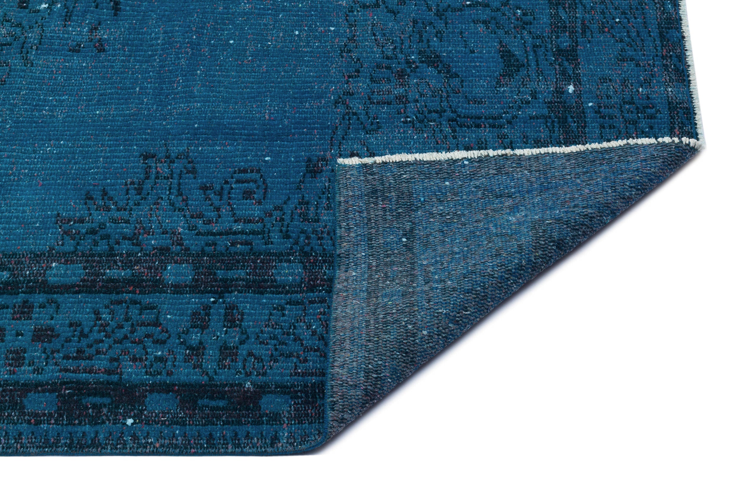 Atina Turquoise Vintage Wool Handmade Area Rug 5'7" x 8'8"