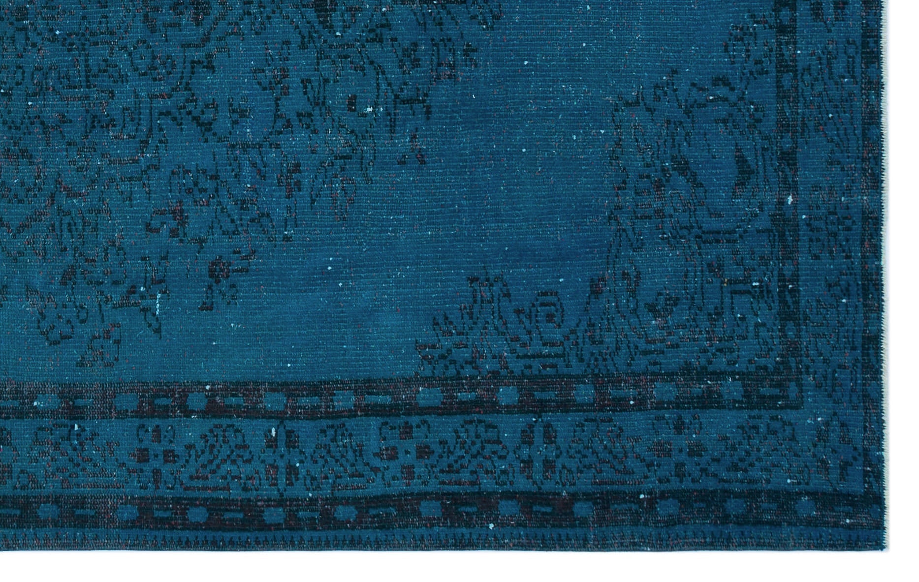 Atina Turquoise Vintage Wool Handmade Area Rug 5'7" x 8'8"