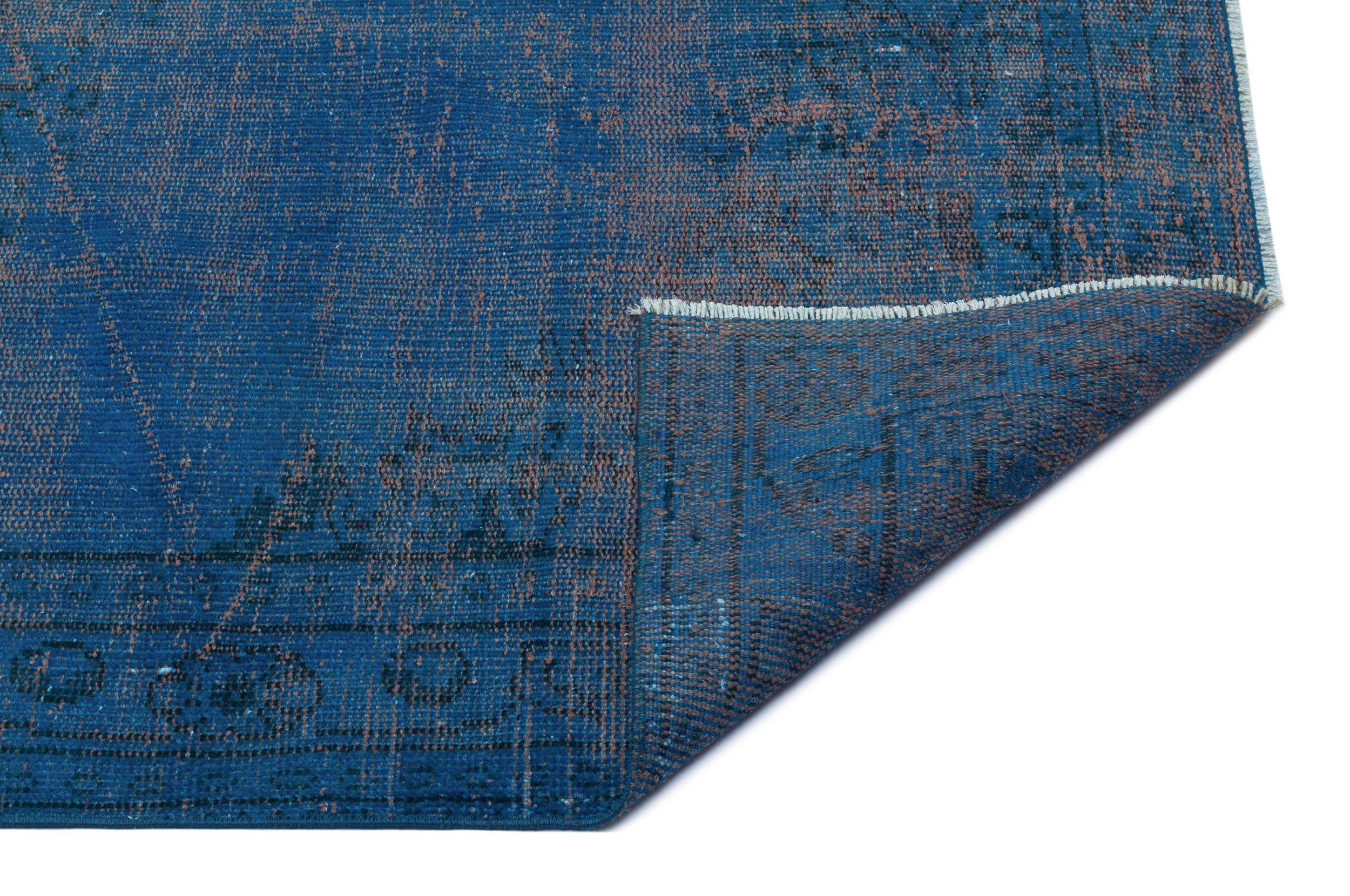Atina Turquoise Vintage Wool Handmade Area Rug 5'7" x 7'5"