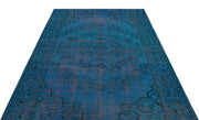 Atina Turquoise Vintage Wool Handmade Area Rug 5'10" x 9'5"