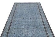 Atina Blue Vintage Wool Handmade Area Rug 5'0" x 8'10"