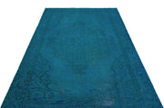 Atina Turquoise Vintage Wool Handmade Area Rug 5'8" x 8'11"