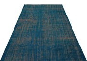 Atina Turquoise Vintage Wool Handmade Area Rug 5'5" x 9'4"