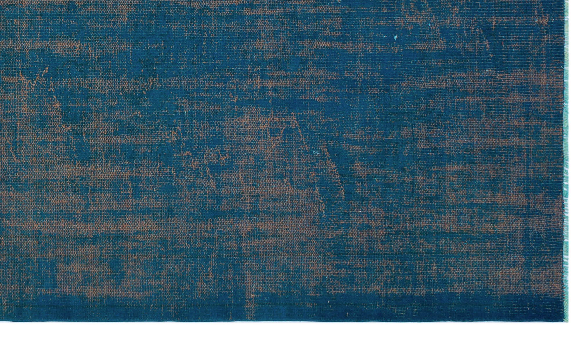 Atina Turquoise Vintage Wool Handmade Area Rug 5'5" x 9'4"