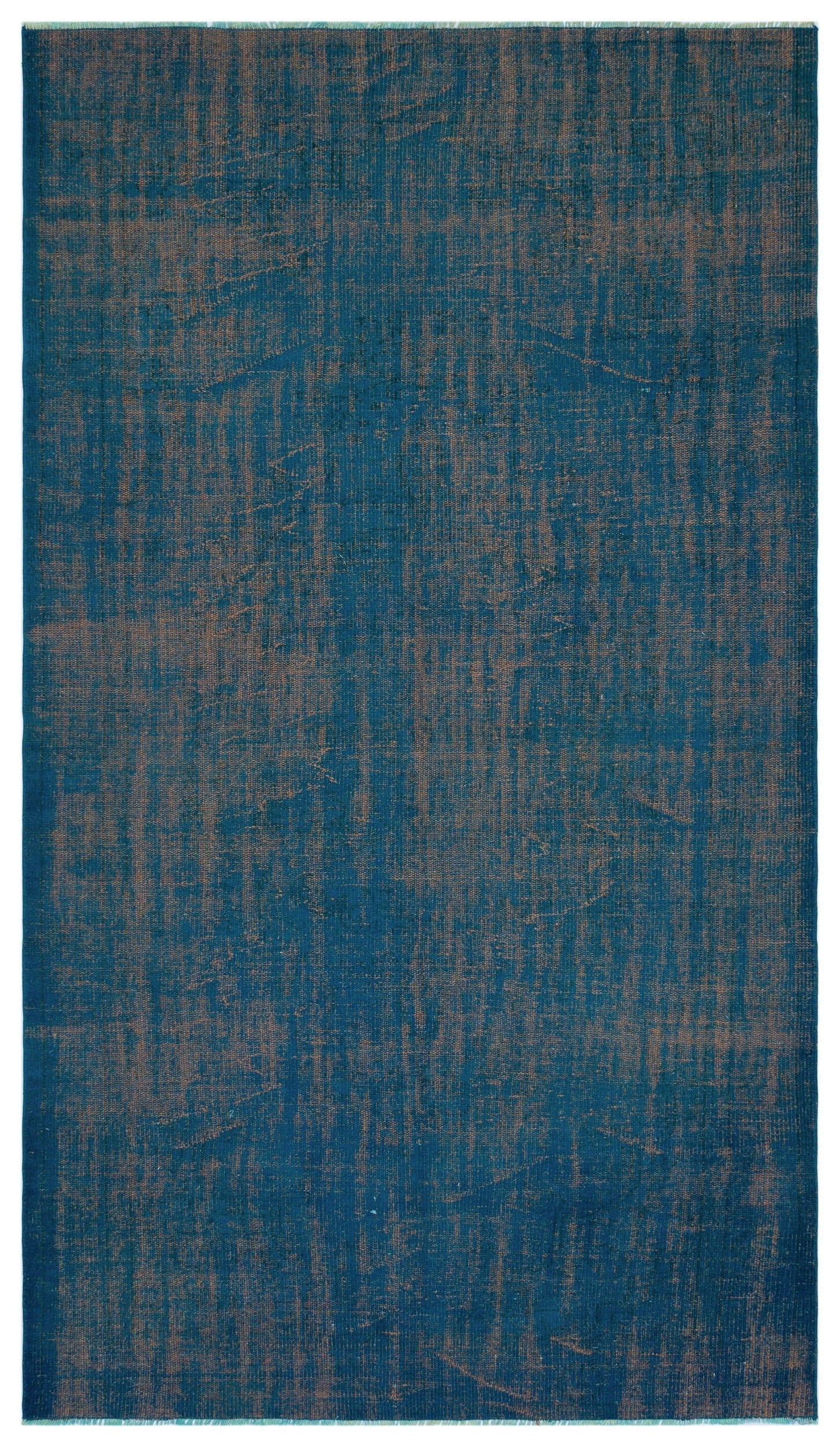 Atina Turquoise Vintage Wool Handmade Area Rug 5'5" x 9'4"