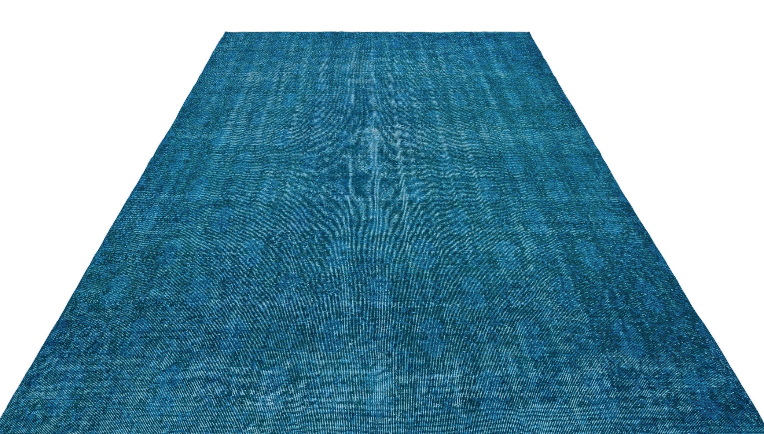 Atina Turquoise Vintage Wool Handmade Area Rug 7'1" x 10'11"