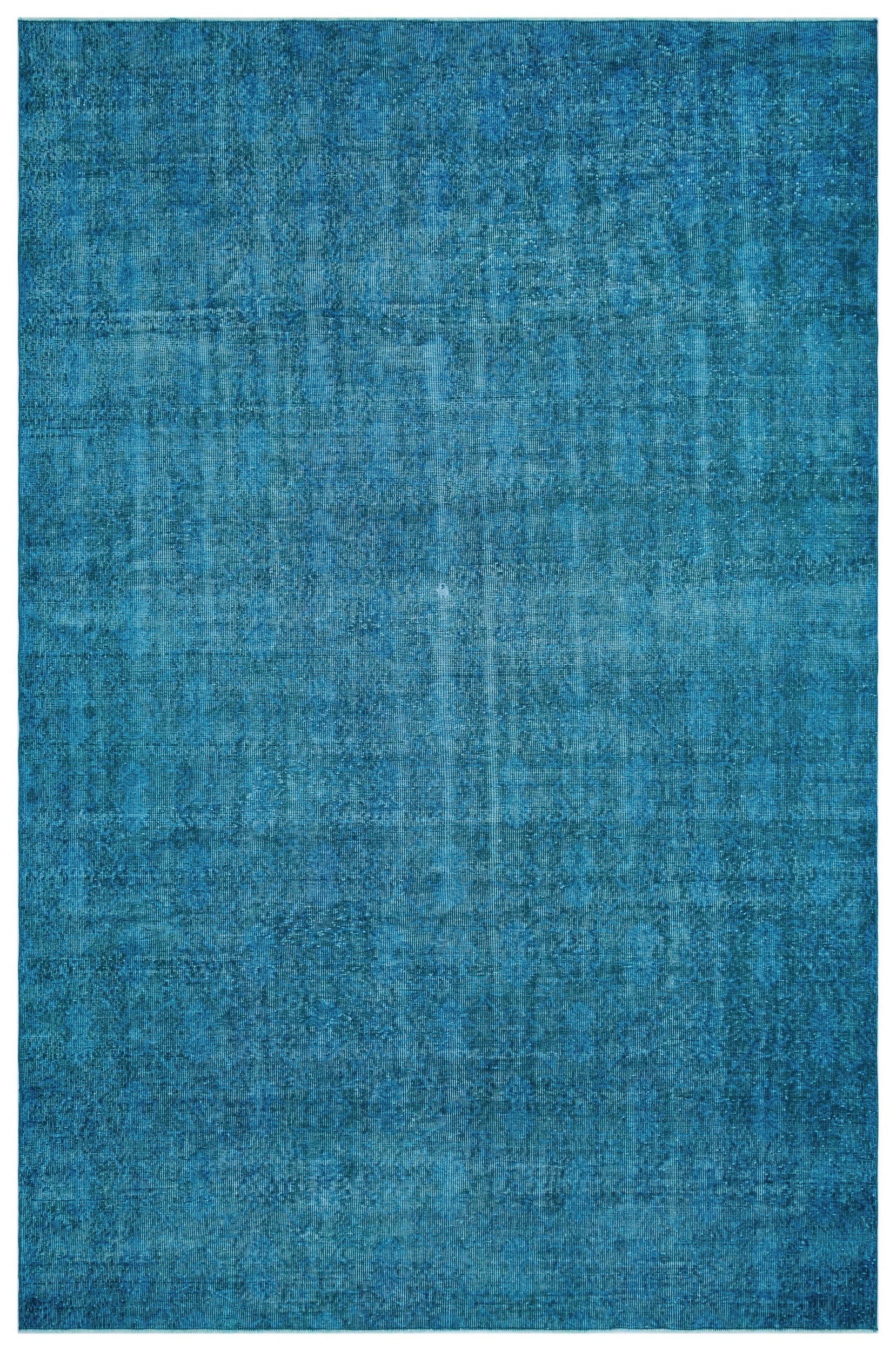 Atina Turquoise Vintage Wool Handmade Area Rug 7'1" x 10'11"