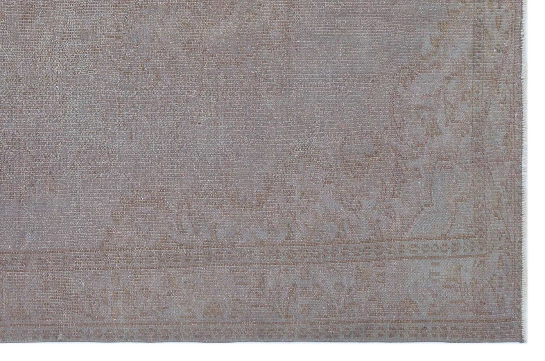 Atina Grey Vintage Wool Handmade Area Rug 5'7" x 8'9"