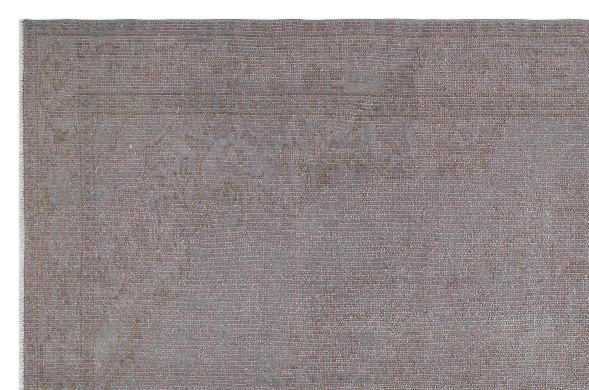 Atina Grey Vintage Wool Handmade Area Rug 5'7" x 8'9"