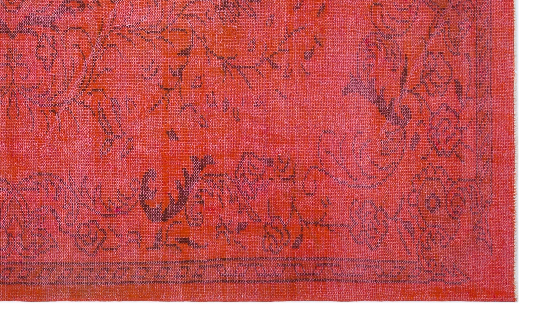 Atina Red Vintage Wool Handmade Area Rug 5'7" x 9'4"