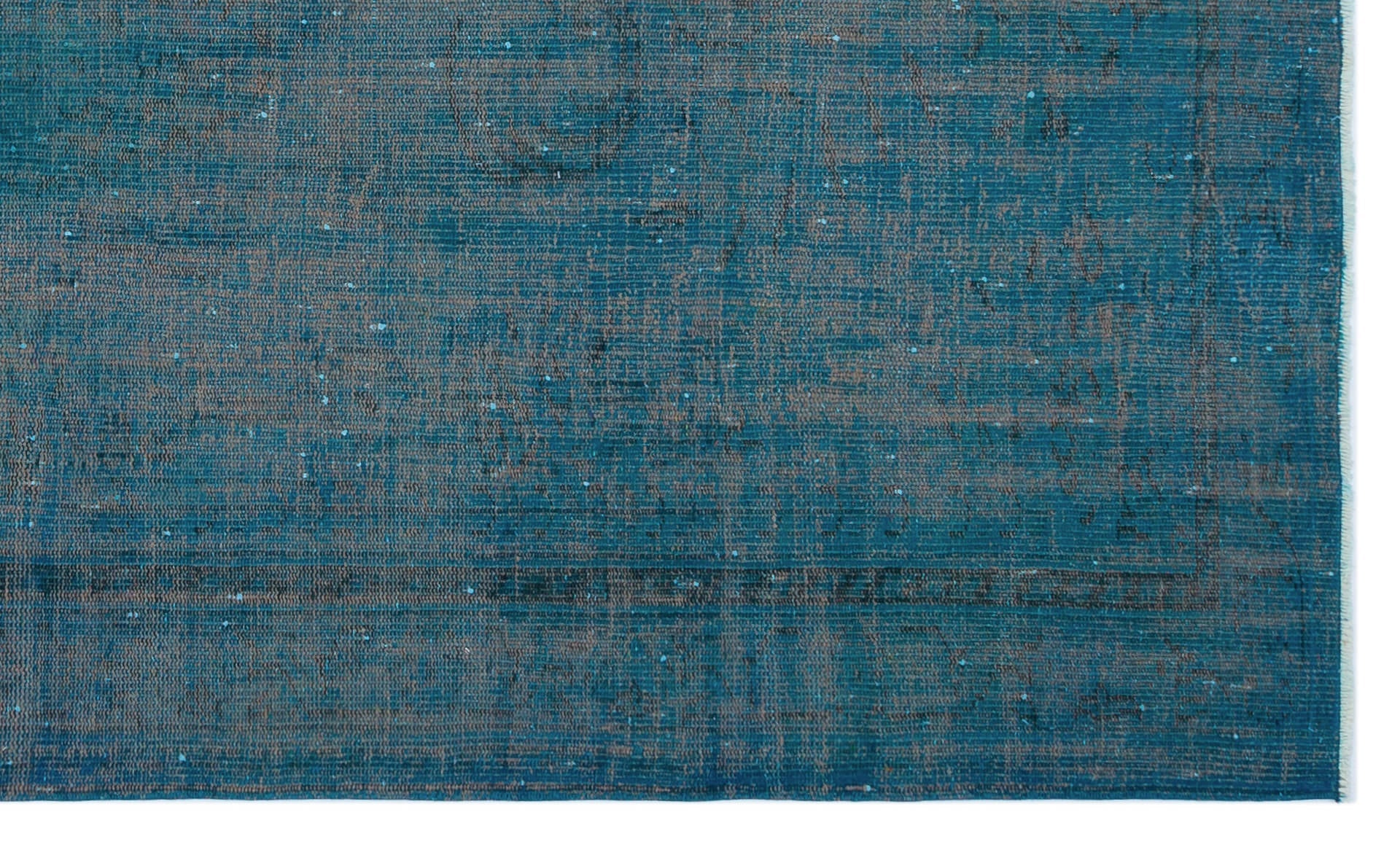 Atina Turquoise Vintage Wool Handmade Area Rug 5'3" x 8'10"
