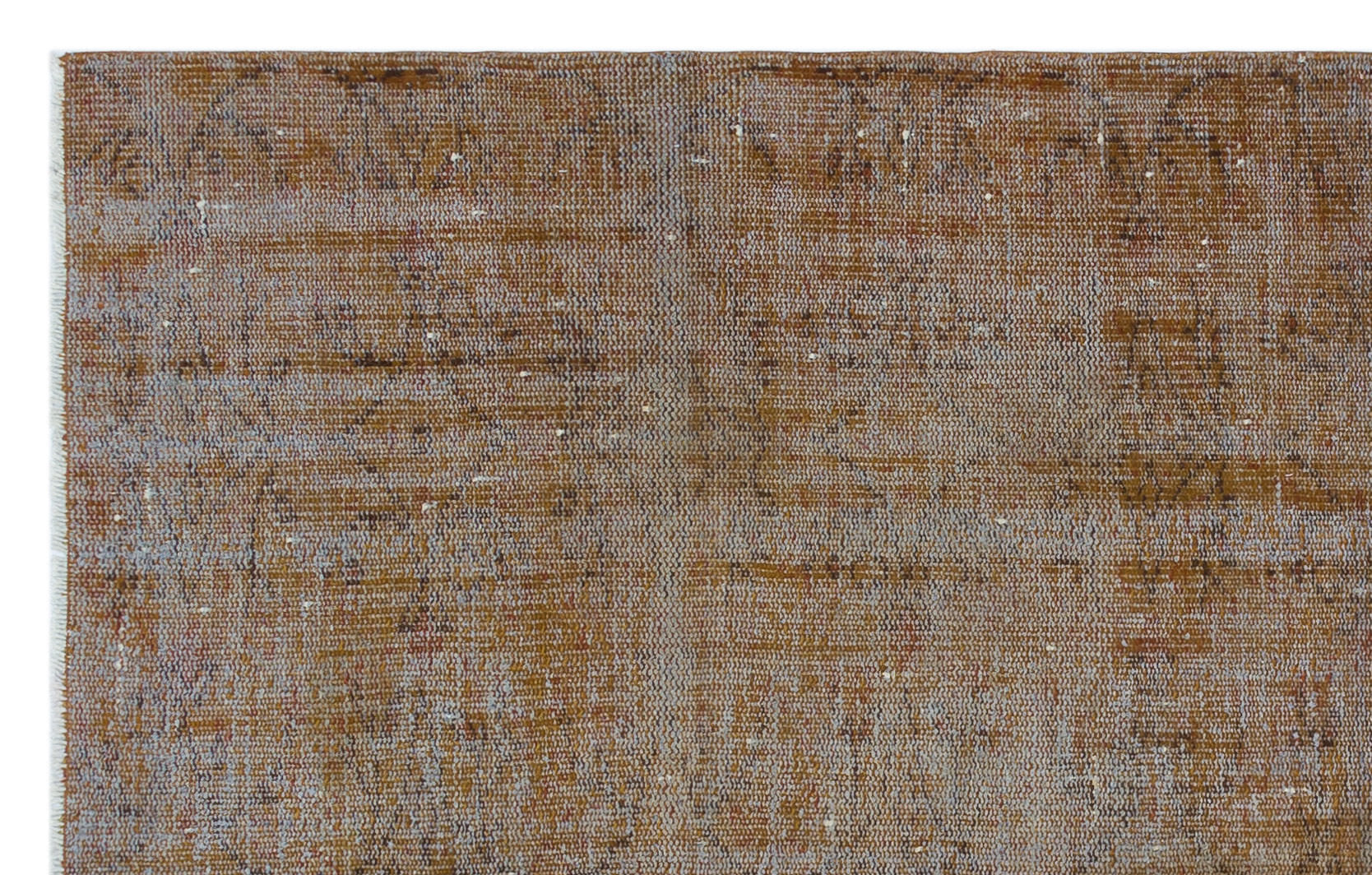 Atina Brown Vintage Wool Handmade Area Rug 5'0" x 7'9"