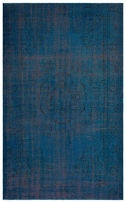 Atina Turquoise Vintage Wool Handmade Area Rug 6'0" x 9'10"
