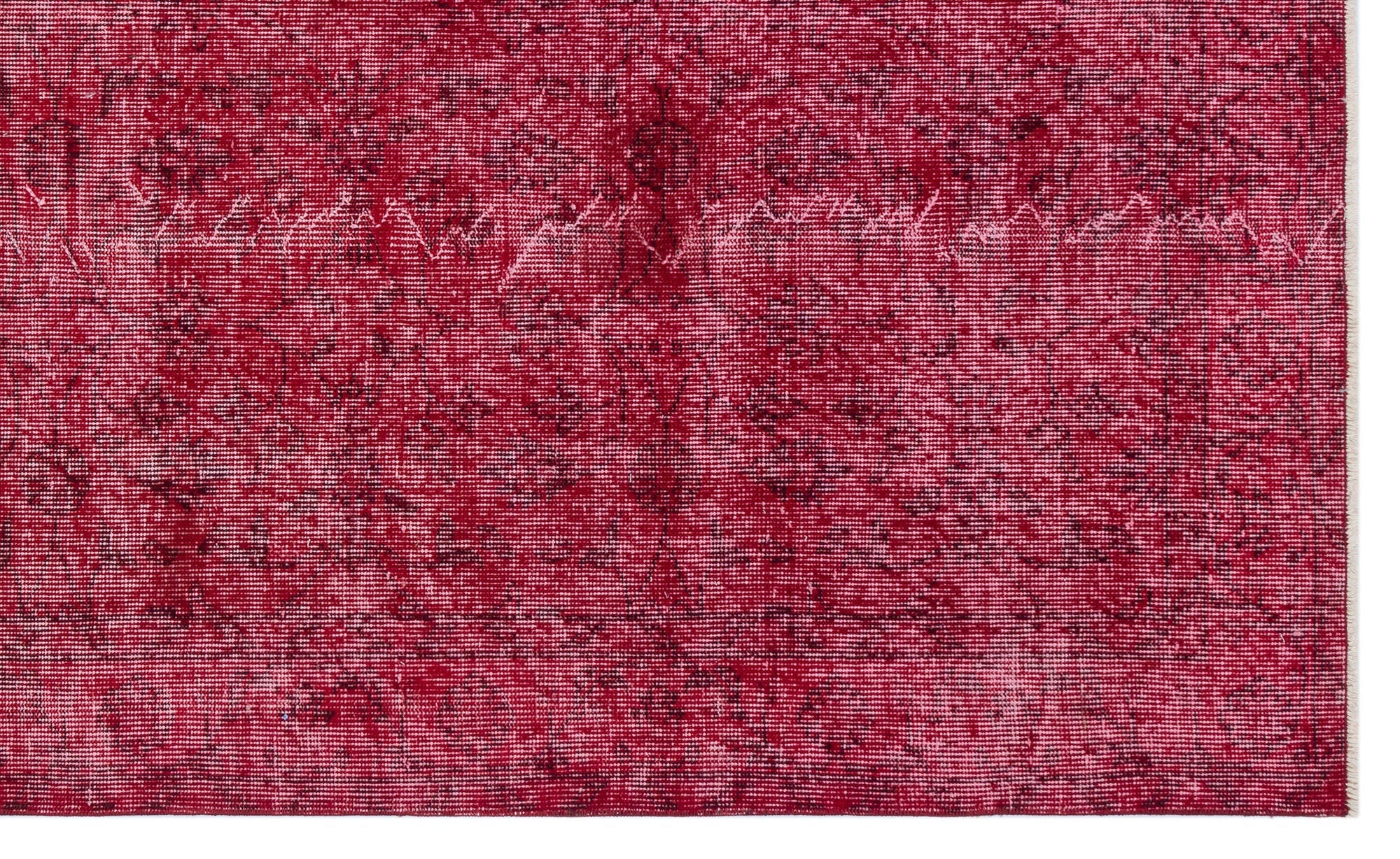Atina Red Vintage Wool Handmade Area Rug 5'0" x 8'4"