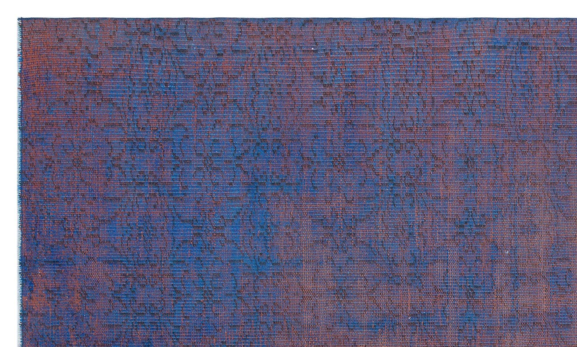 Atina Purple Vintage Wool Handmade Area Rug 4'10" x 8'4"