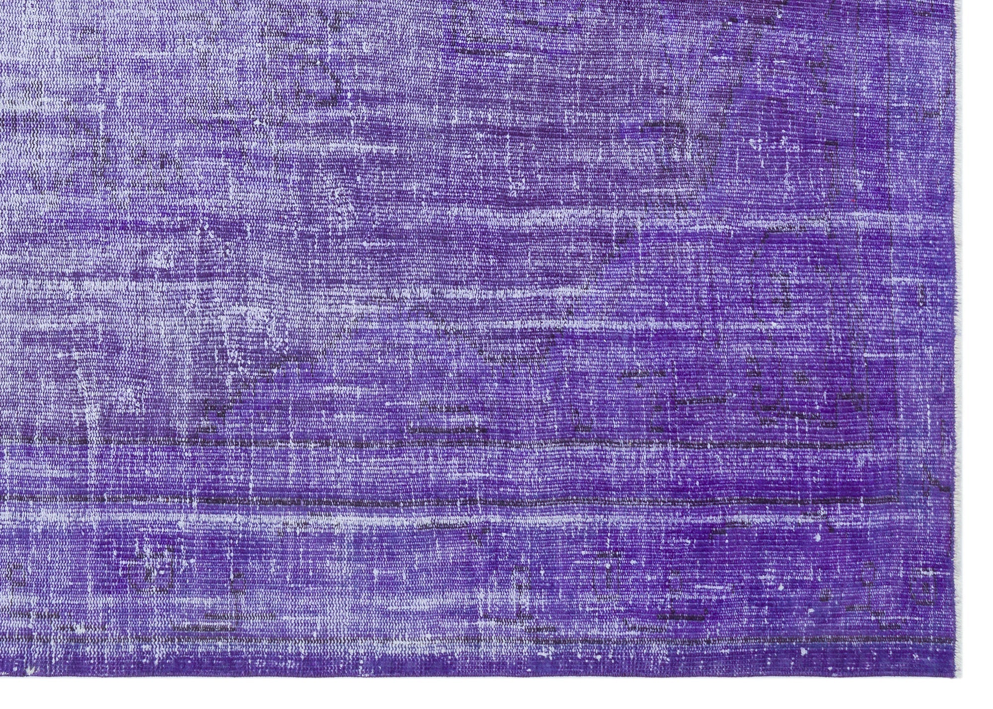 Atina Purple Vintage Wool Handmade Area Rug 6'0" x 8'5"