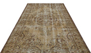 Atina Beige Vintage Wool Handmade Area Rug 6'2" x 9'6"