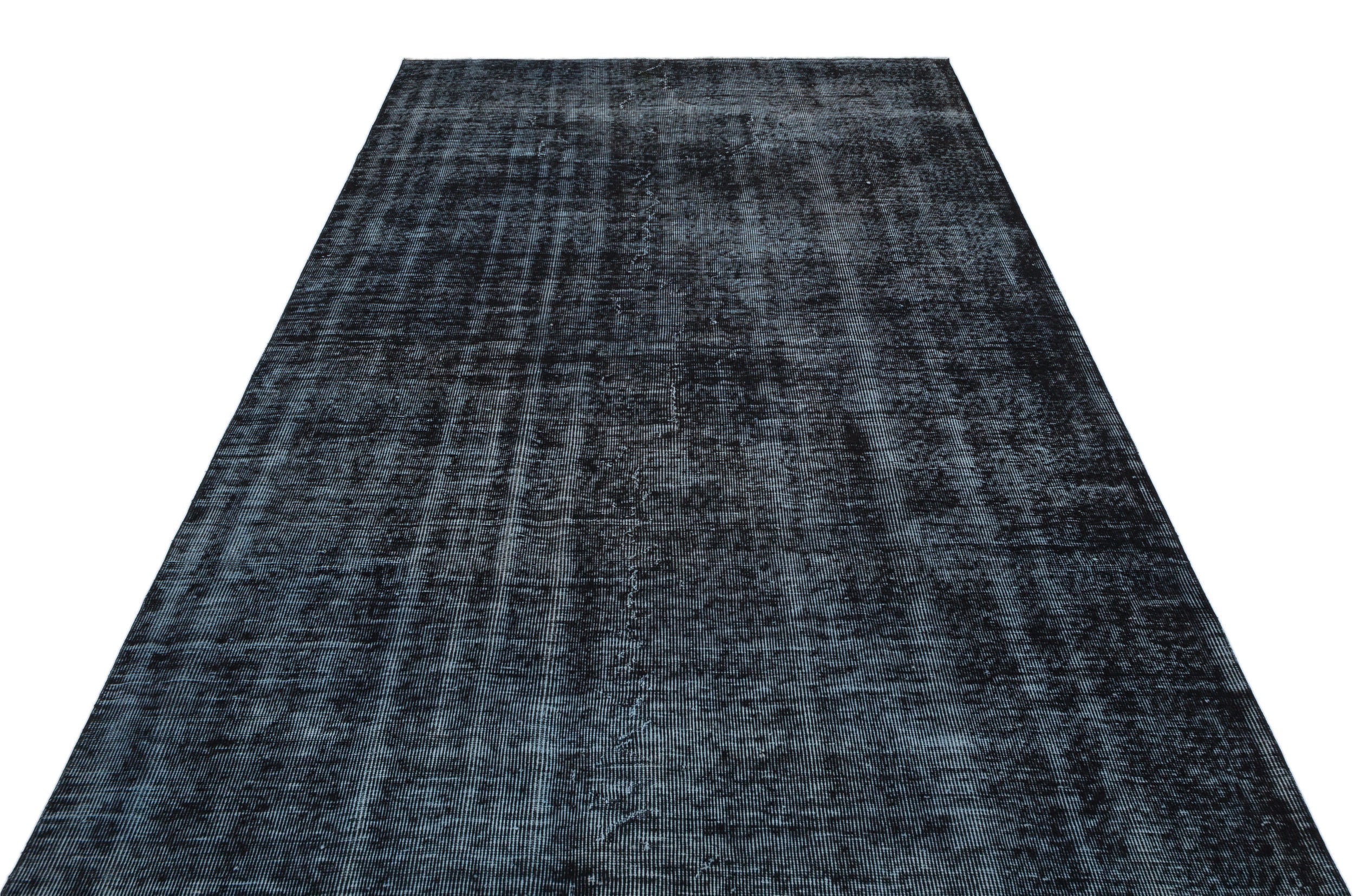 Atina Black Vintage Wool Handmade Area Rug 5'5" x 9'3"