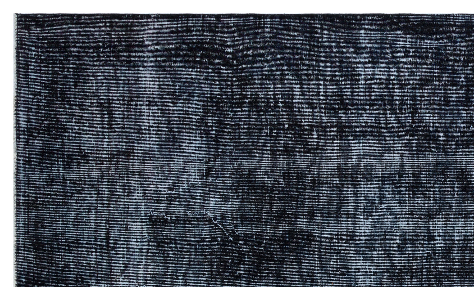 Atina Black Vintage Wool Handmade Area Rug 5'5" x 9'3"