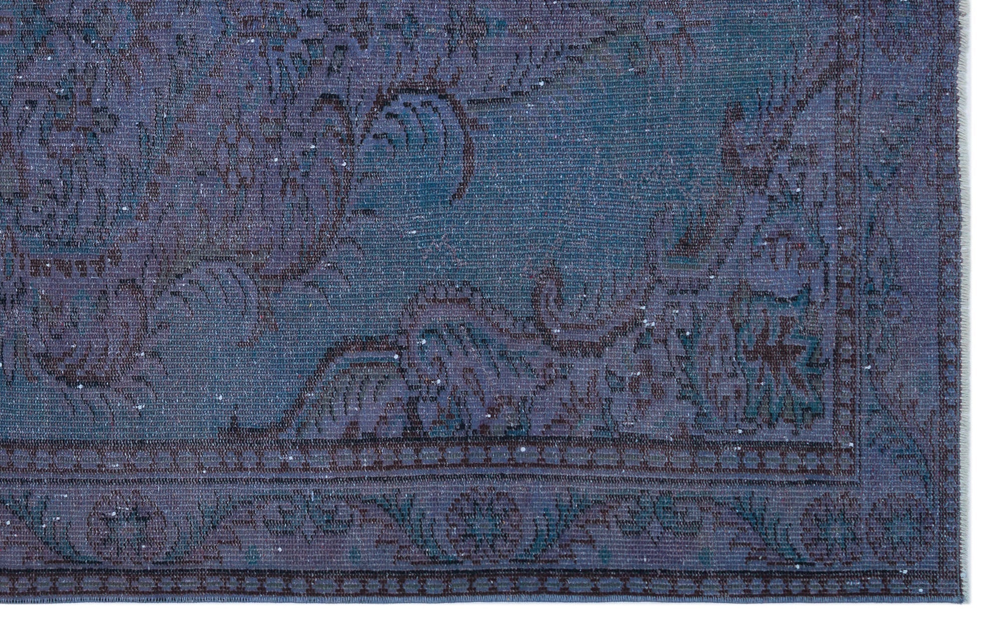 Atina Purple Vintage Wool Handmade Area Rug 5'3" x 8'6"