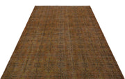 Atina Brown Vintage Wool Handmade Area Rug 5'3" x 7'10"
