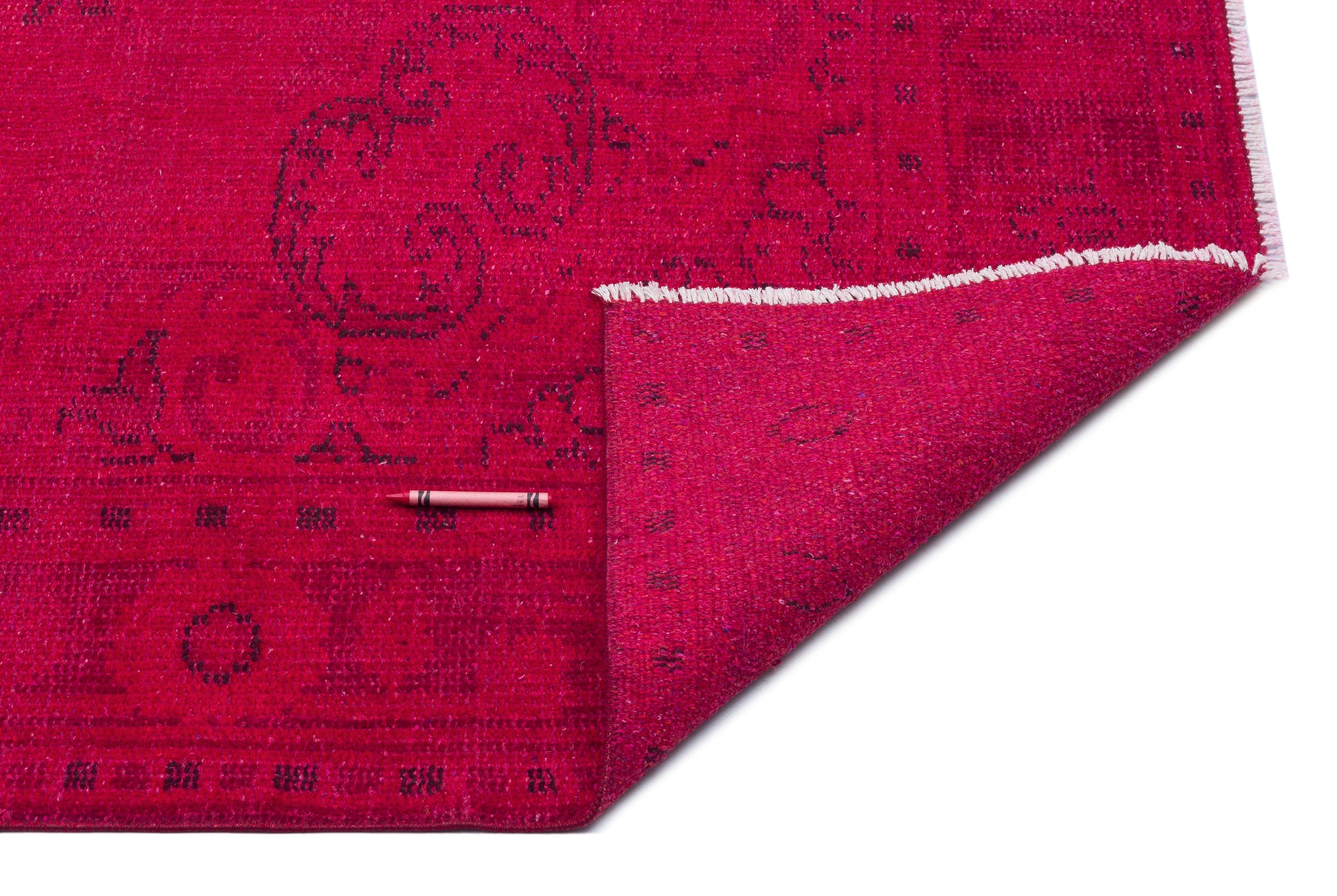 Atina Red Vintage Wool Handmade Area Rug 5'7" x 9'1"