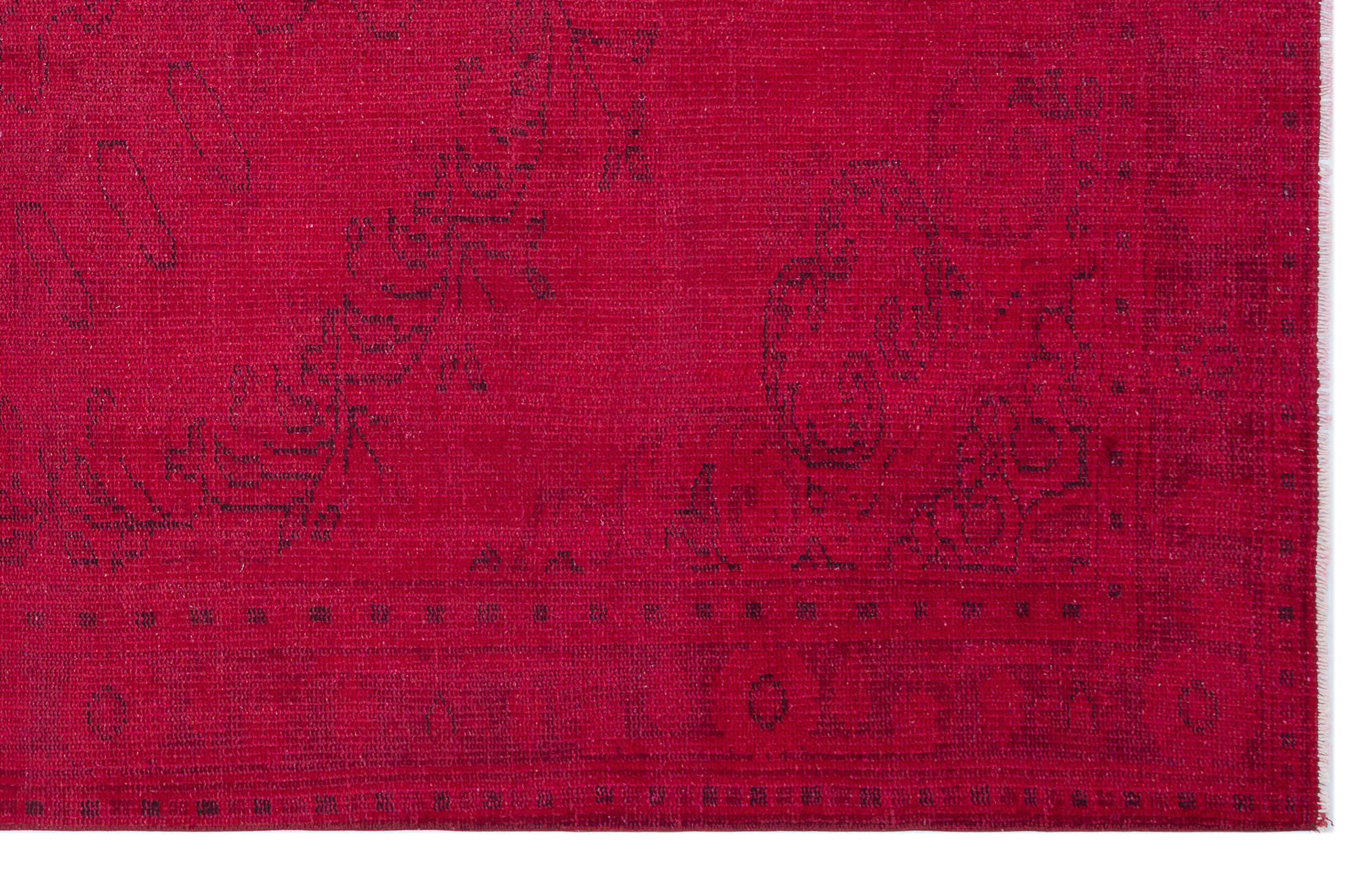 Atina Red Vintage Wool Handmade Area Rug 5'7" x 9'1"