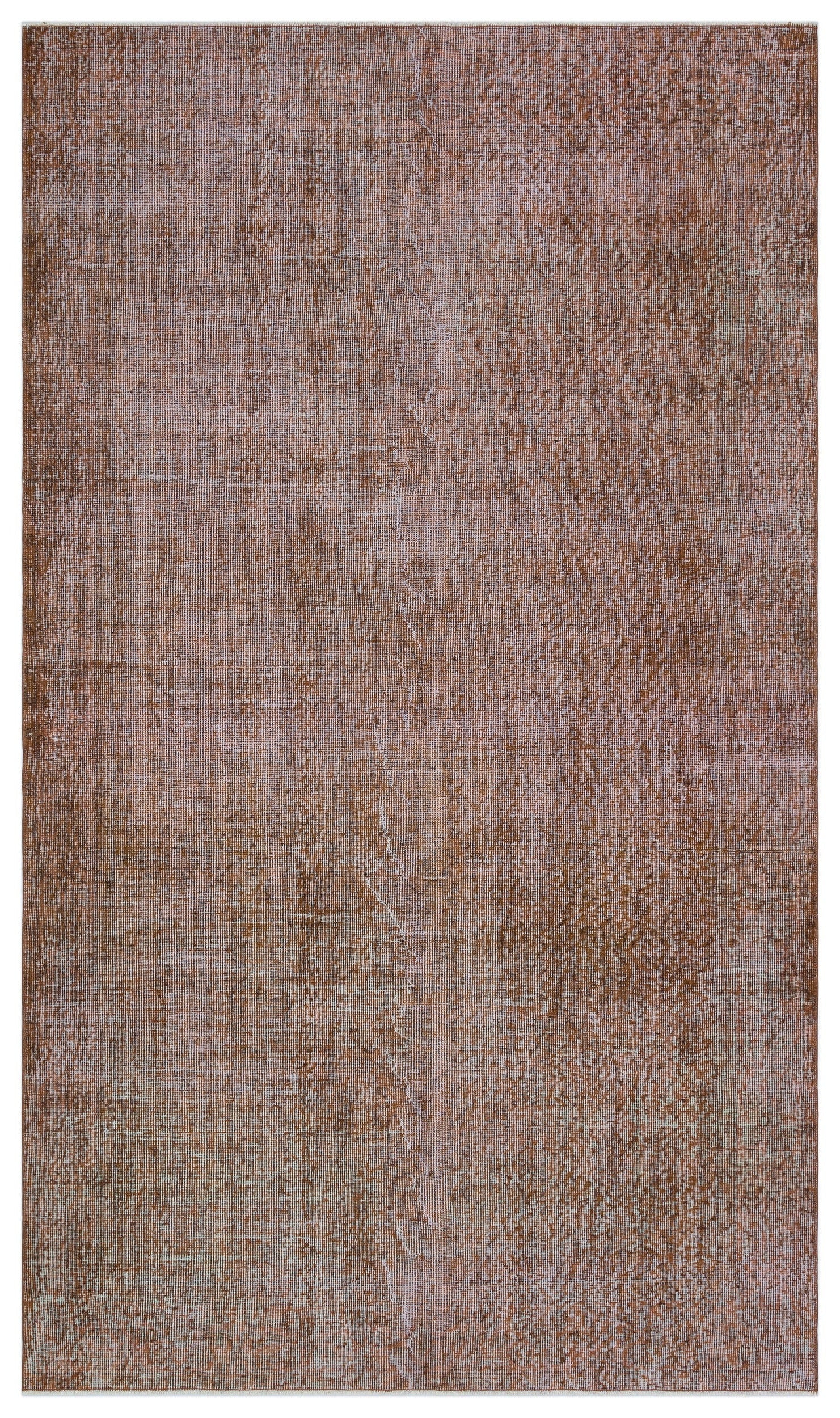 Atina Brown Vintage Wool Handmade Area Rug 4'11" x 8'4"