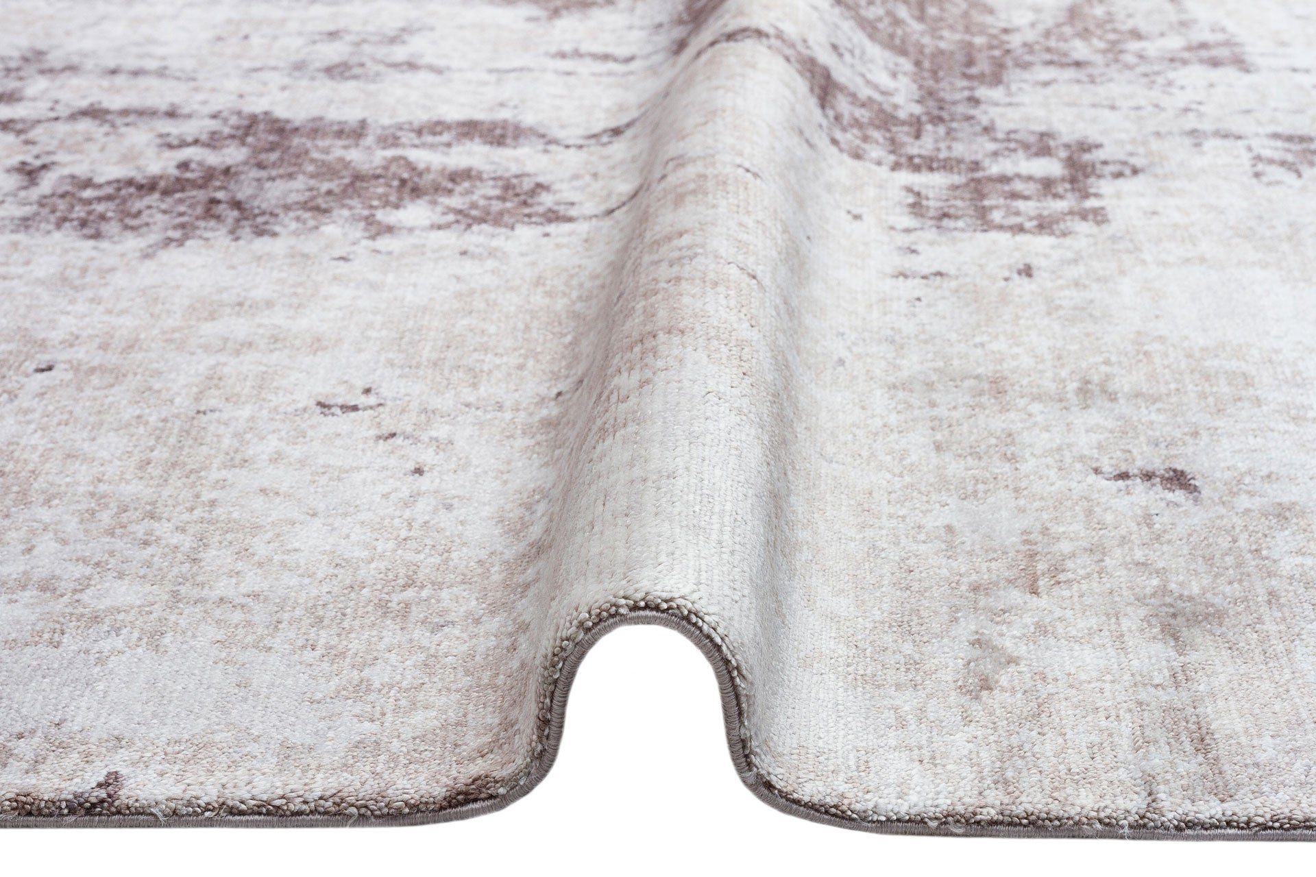 Handmade Viscose Rug – Modern Area Rug | Cream Colored Carpet, Soft Texture