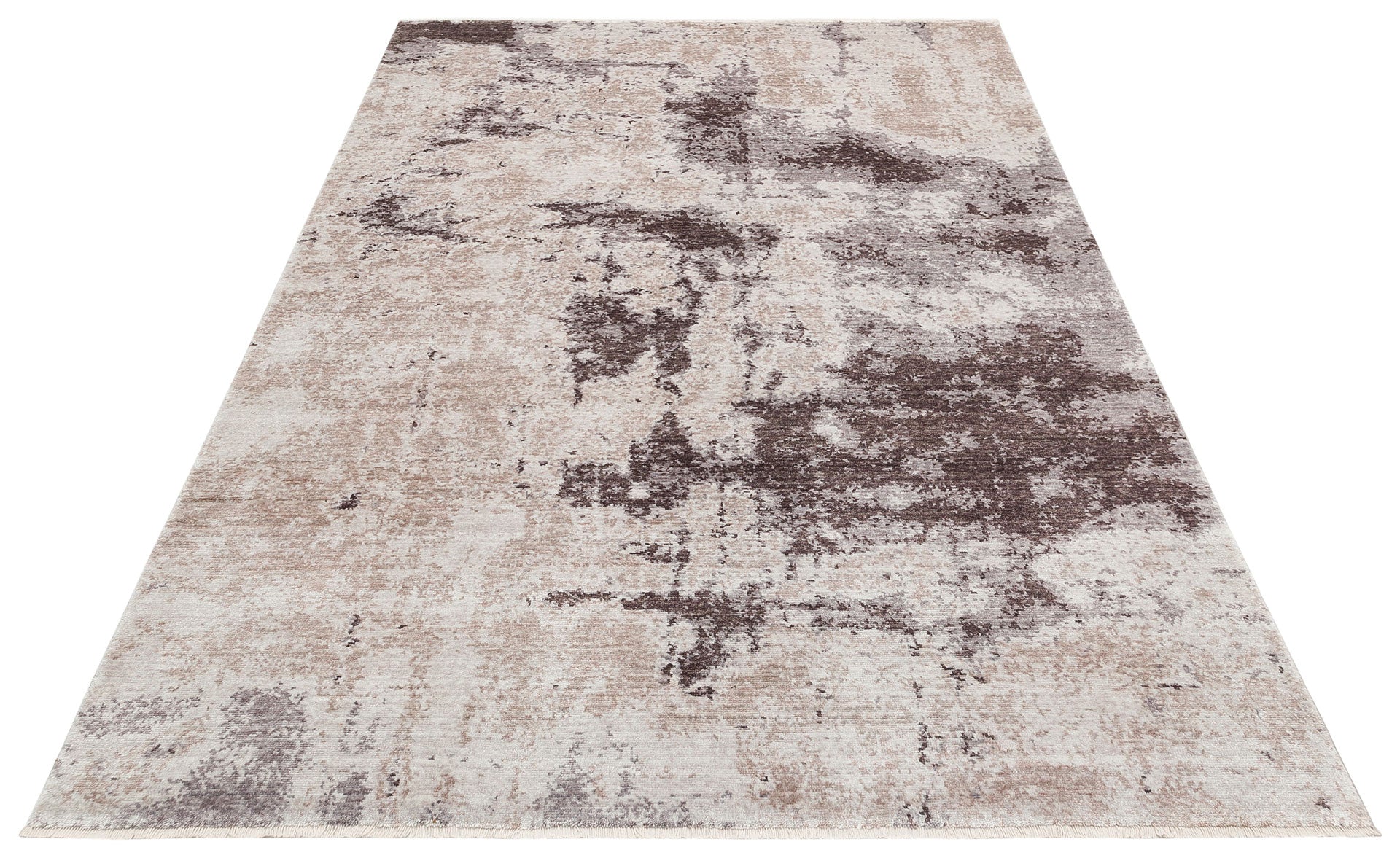 Handmade Viscose Rug – Modern Area Rug | Cream Colored Carpet, Soft Texture