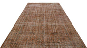 Atina Brown Vintage Wool Handmade Area Rug 6'8" x 9'11"