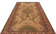Atina Cream Vintage Wool Handmade Area Rug 5'11" x 9'7"