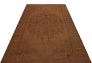 Atina Brown Vintage Wool Handmade Area Rug 5'1" x 8'4"