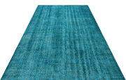 Atina Turquoise Vintage Wool Handmade Area Rug 5'7" x 9'2"