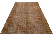 Atina Brown Vintage Wool Handmade Area Rug 5'4" x 8'10"