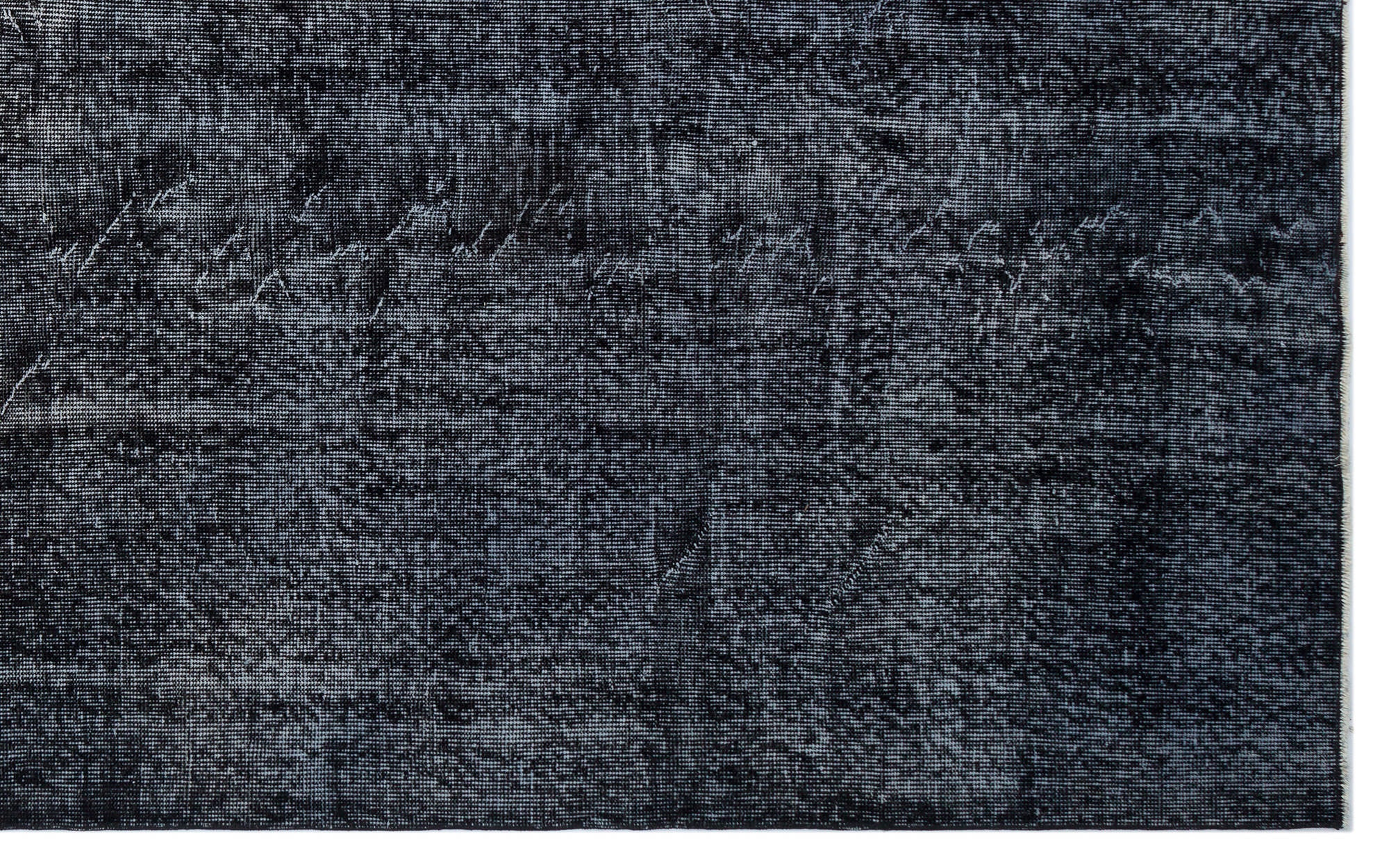 Atina Black Vintage Wool Handmade Area Rug 6'5" x 10'6"