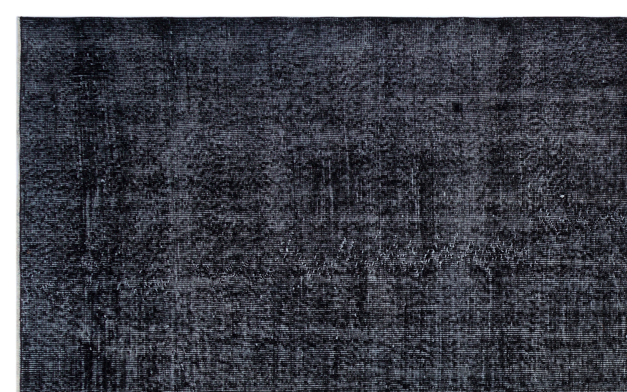 Atina Black Vintage Wool Handmade Area Rug 6'5" x 10'6"