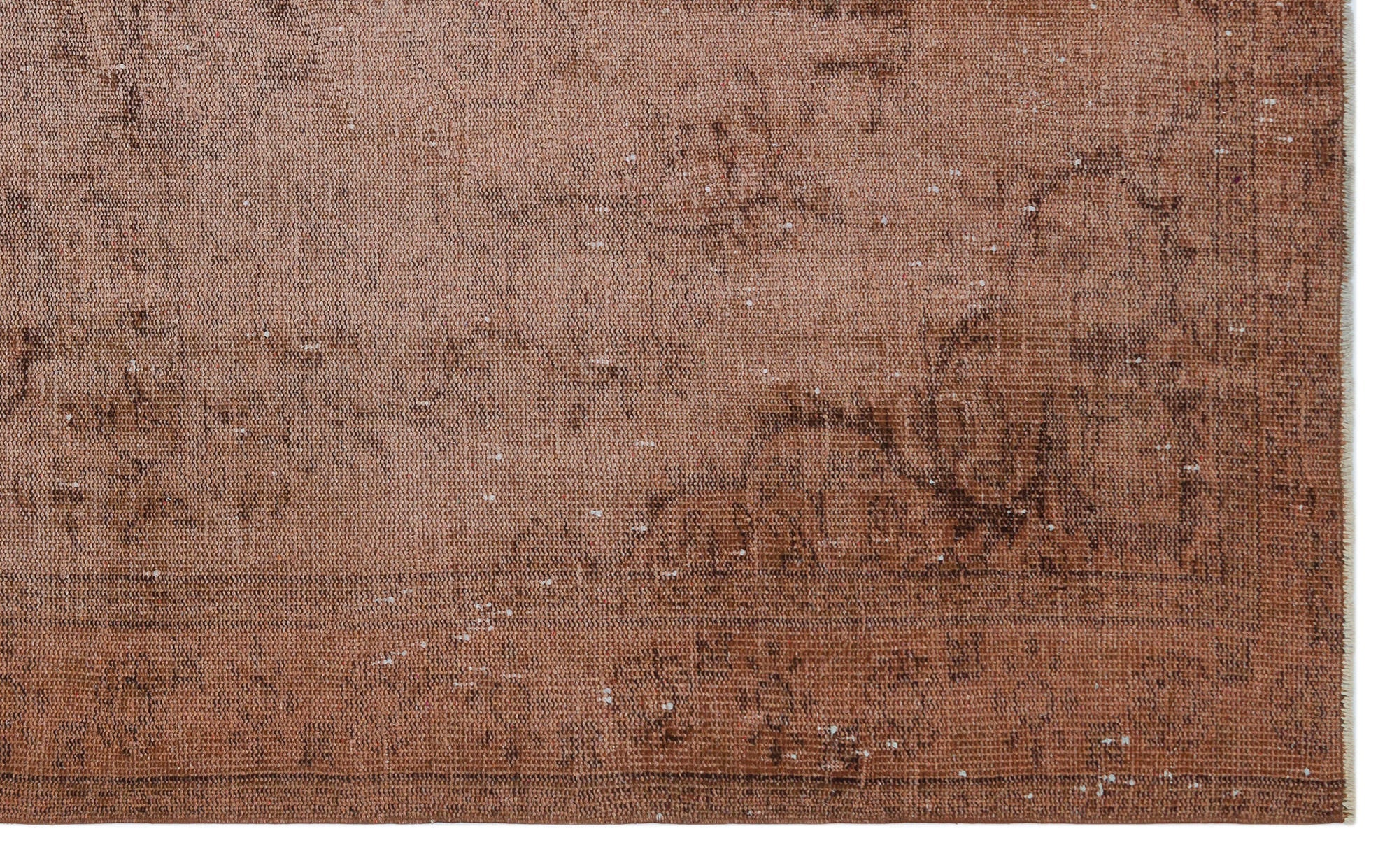 Atina Brown Vintage Wool Handmade Area Rug 5'2" x 8'8"