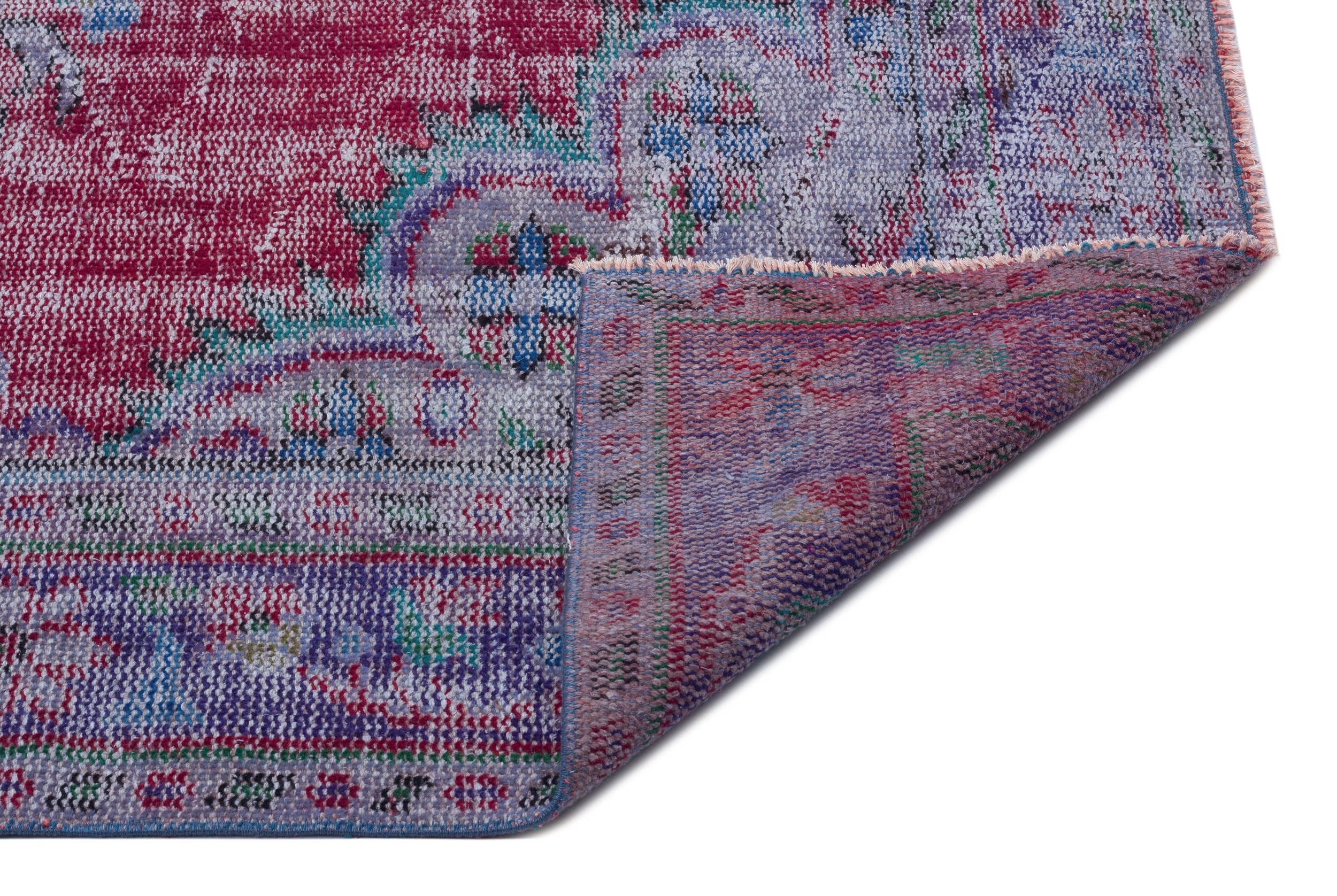 Atina Red Vintage Wool Handmade Area Rug 5'11" x 9'5"