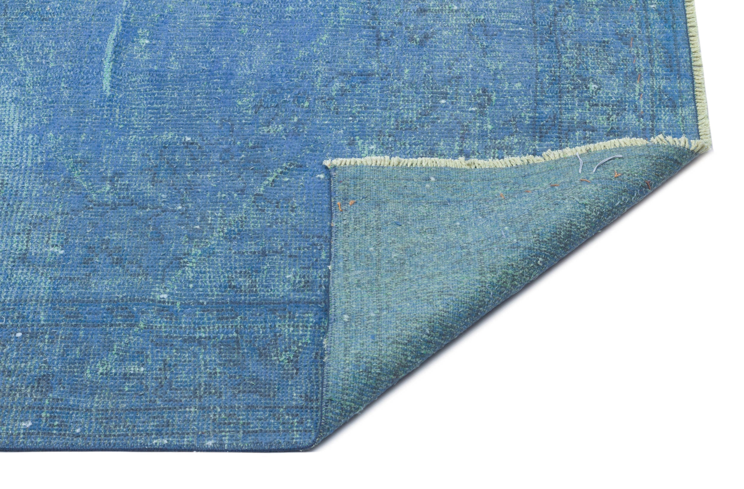 Atina Blue Vintage Wool Handmade Area Rug 5'3" x 8'5"