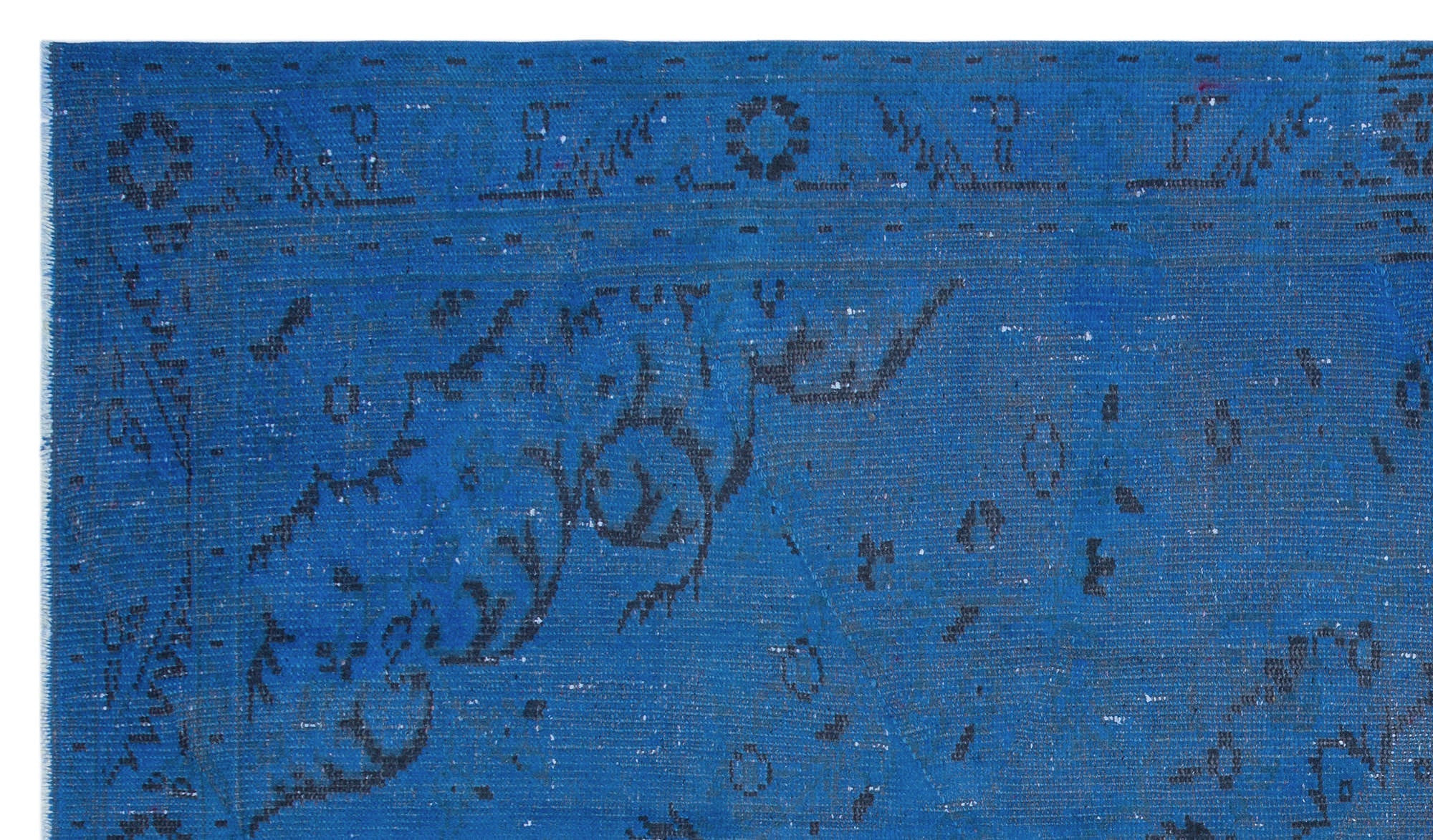 Atina Blue Vintage Wool Handmade Area Rug 5'4" x 9'2"