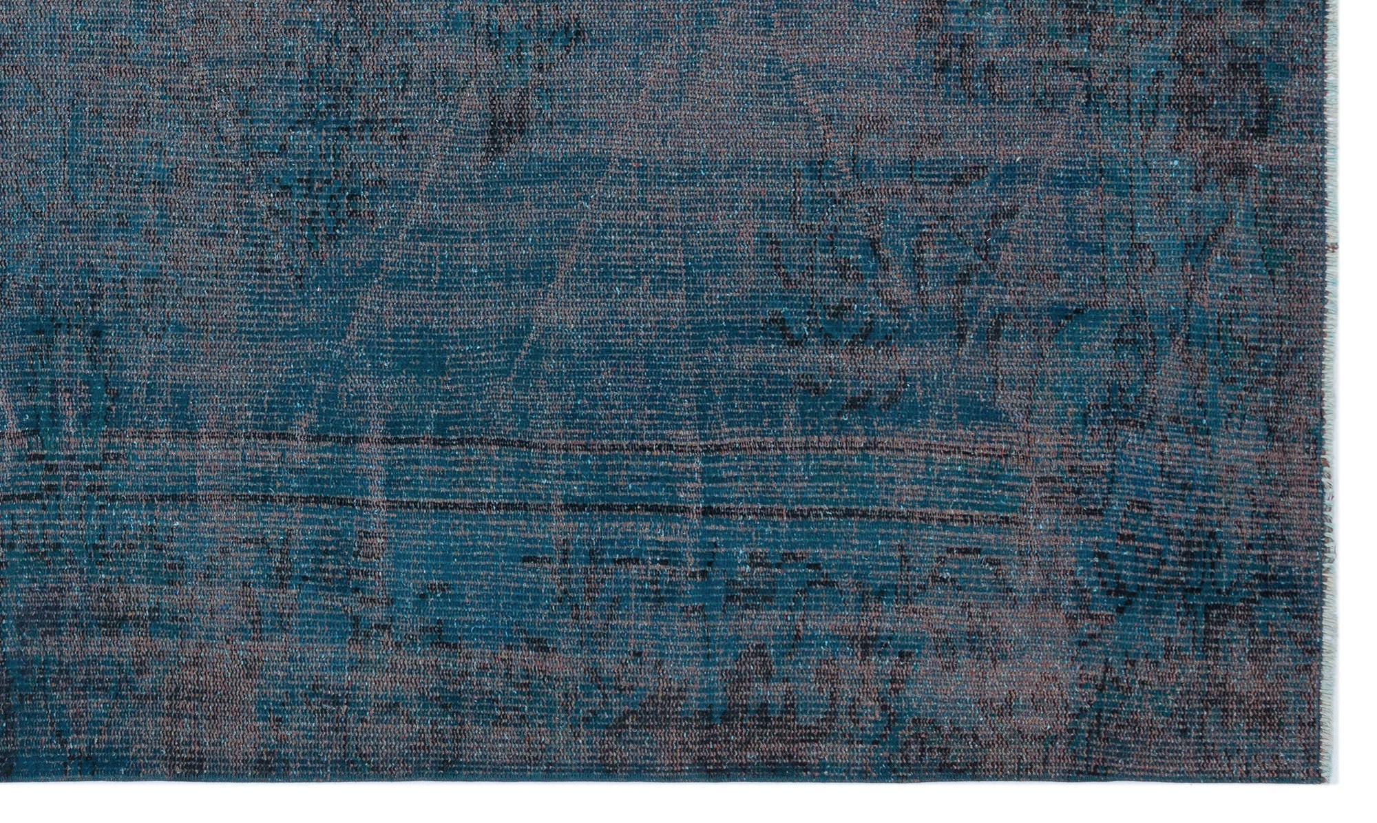Atina Blue Vintage Wool Handmade Area Rug 5'3" x 9'1"