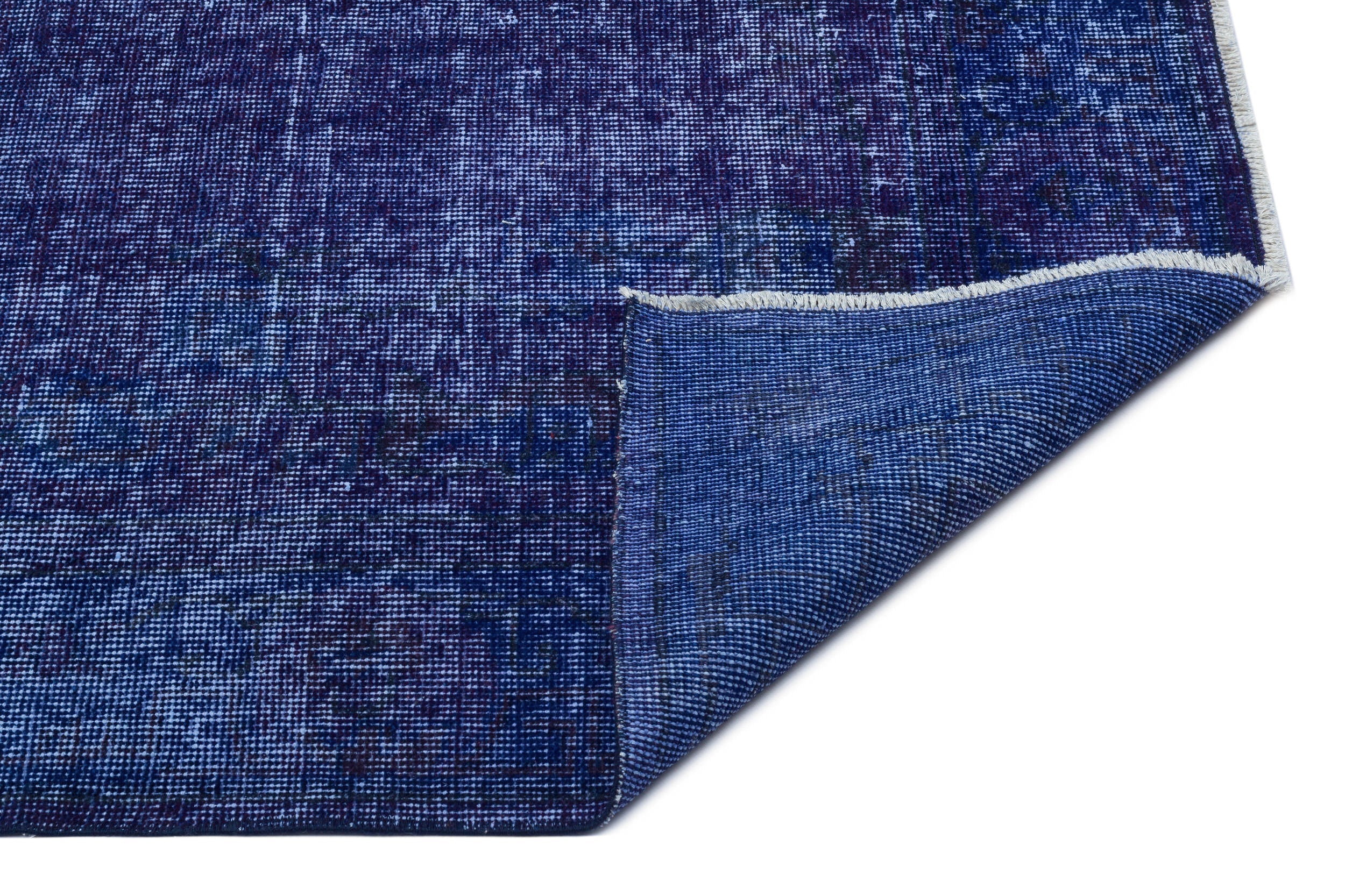 Atina Blue Vintage Wool Handmade Area Rug 5'8" x 9'4"