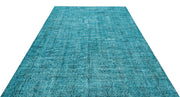 Atina Turquoise Vintage Wool Handmade Area Rug 6'9" x 9'6"