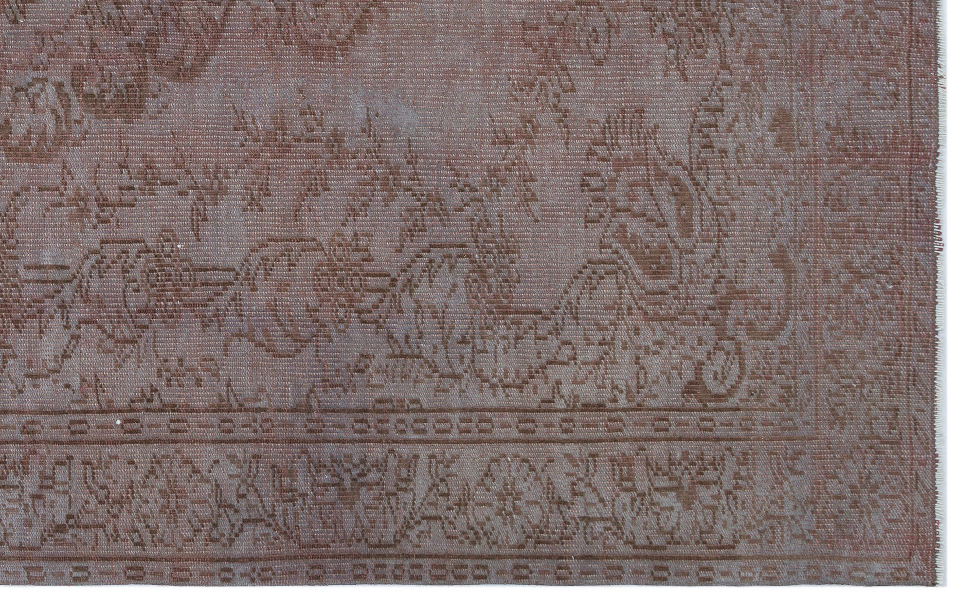 Atina Cream Vintage Wool Handmade Area Rug 6'0" x 9'5"