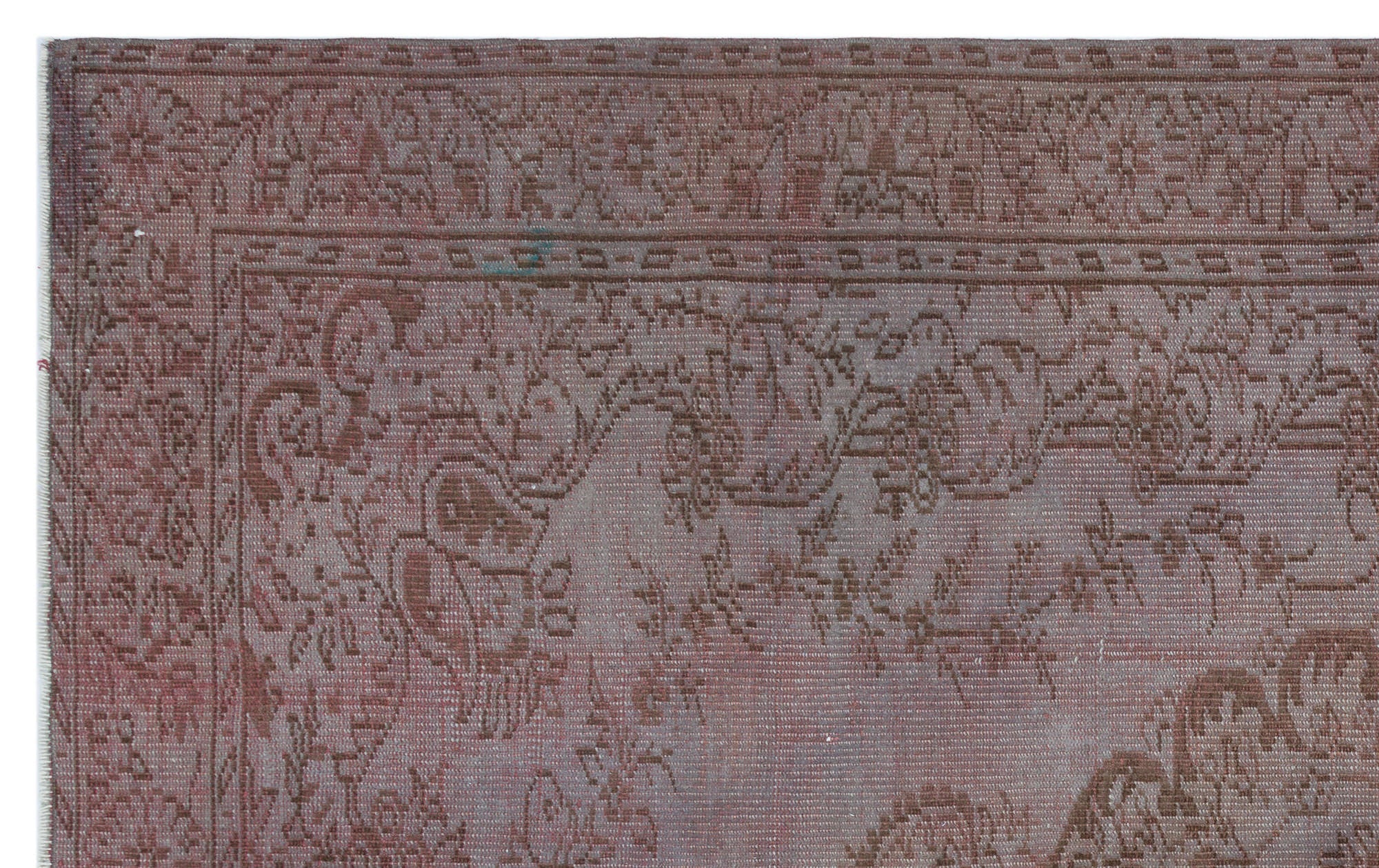 Atina Cream Vintage Wool Handmade Area Rug 6'0" x 9'5"