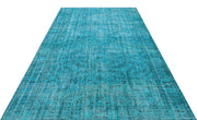 Atina Turquoise Vintage Wool Handmade Area Rug 6'0" x 9'6"