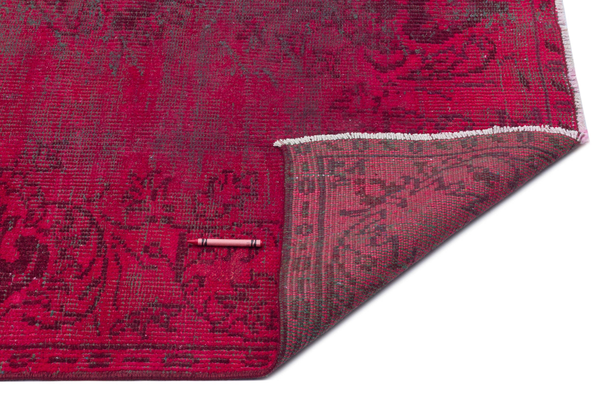 Atina Red Vintage Wool Handmade Area Rug 4'9" x 7'10"