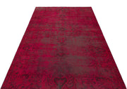 Atina Red Vintage Wool Handmade Area Rug 4'9" x 7'10"