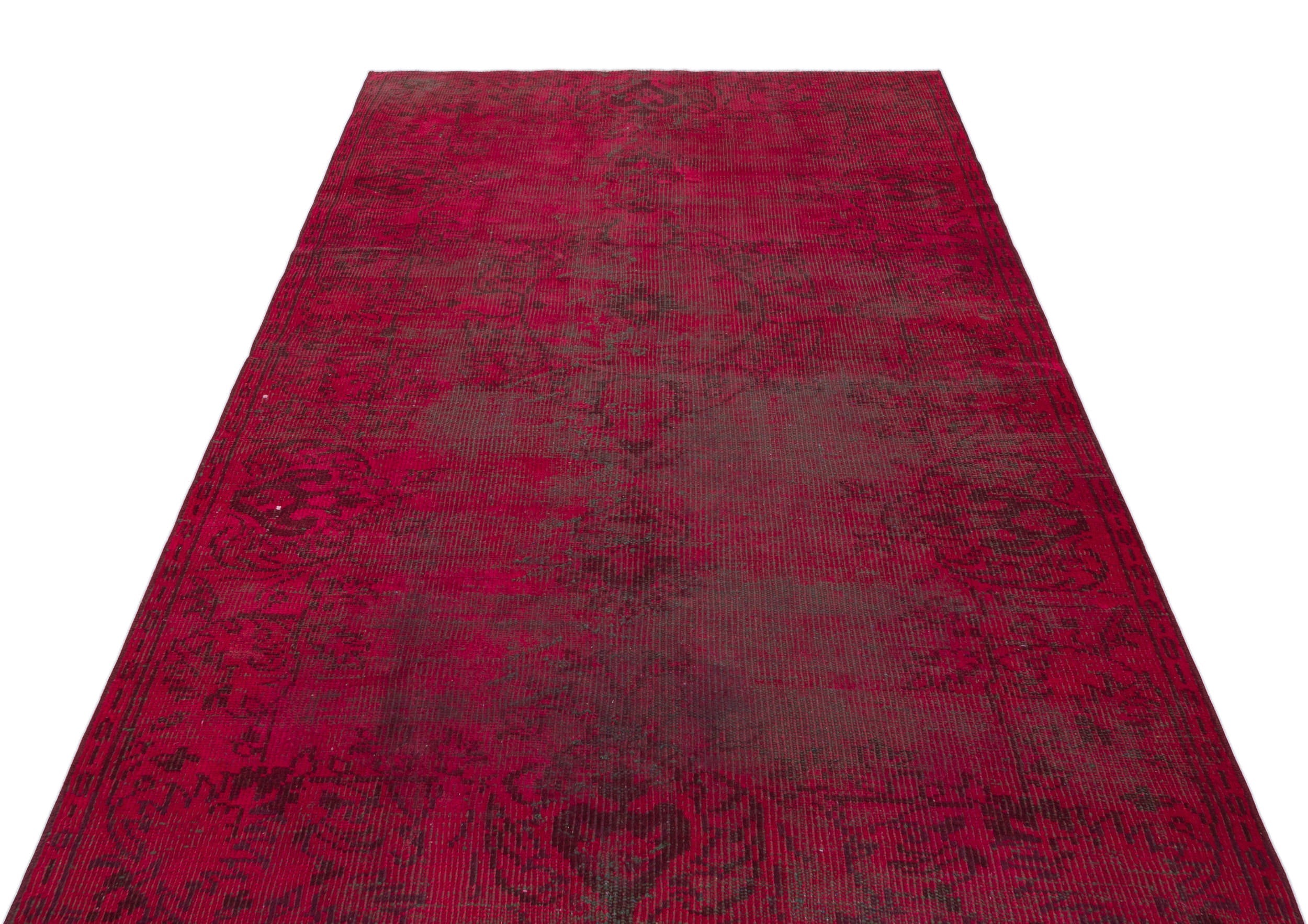 Atina Red Vintage Wool Handmade Area Rug 4'9" x 7'10"